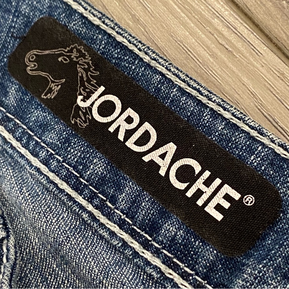 Jordache Jeans Skinny Cropped Women’s Size 6 MediumWash Denim Cuffed Hem Stretch - Picture 4 of 11